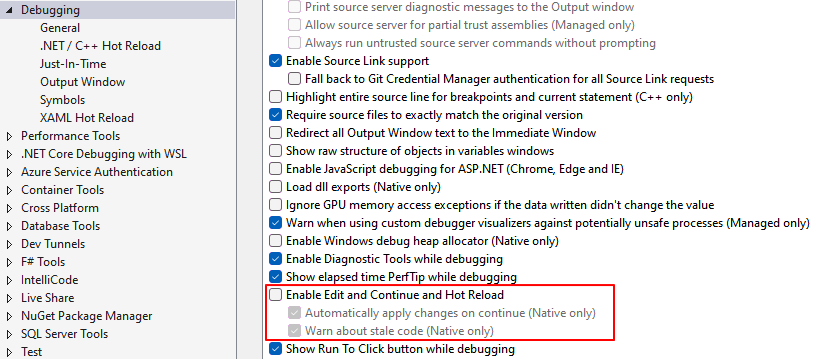Visual Studio 2022 Debugging